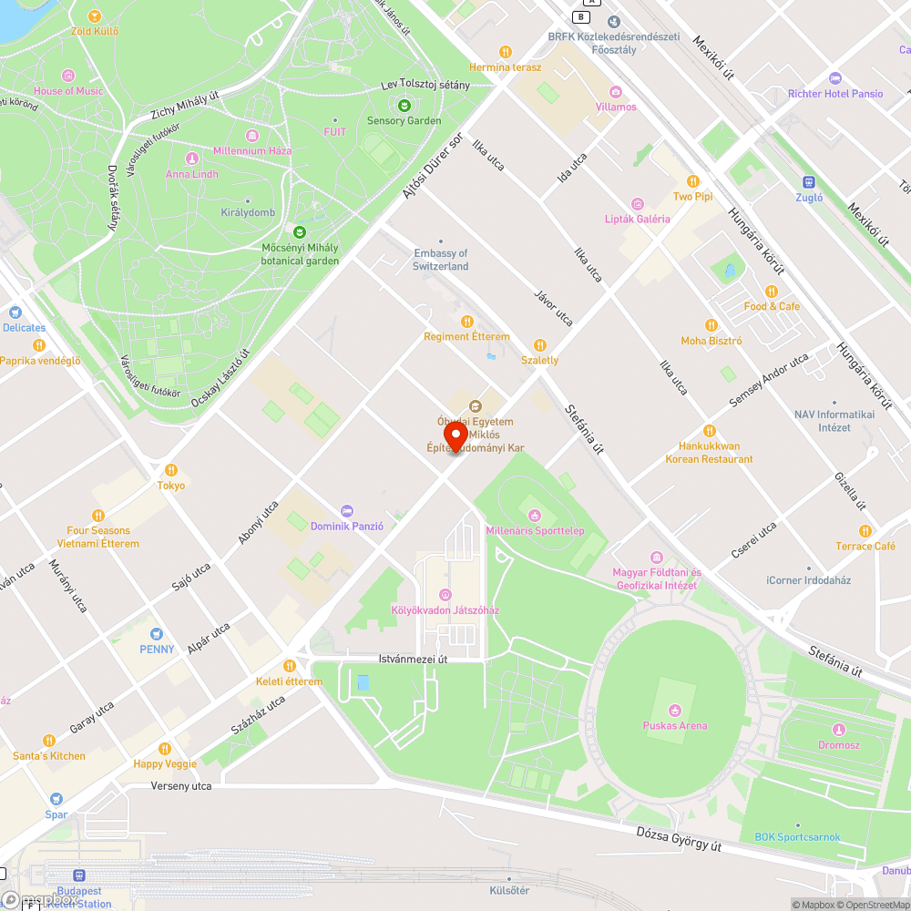 Üvegszilánkok és törmelék a kerékpársávon bejelentés helye