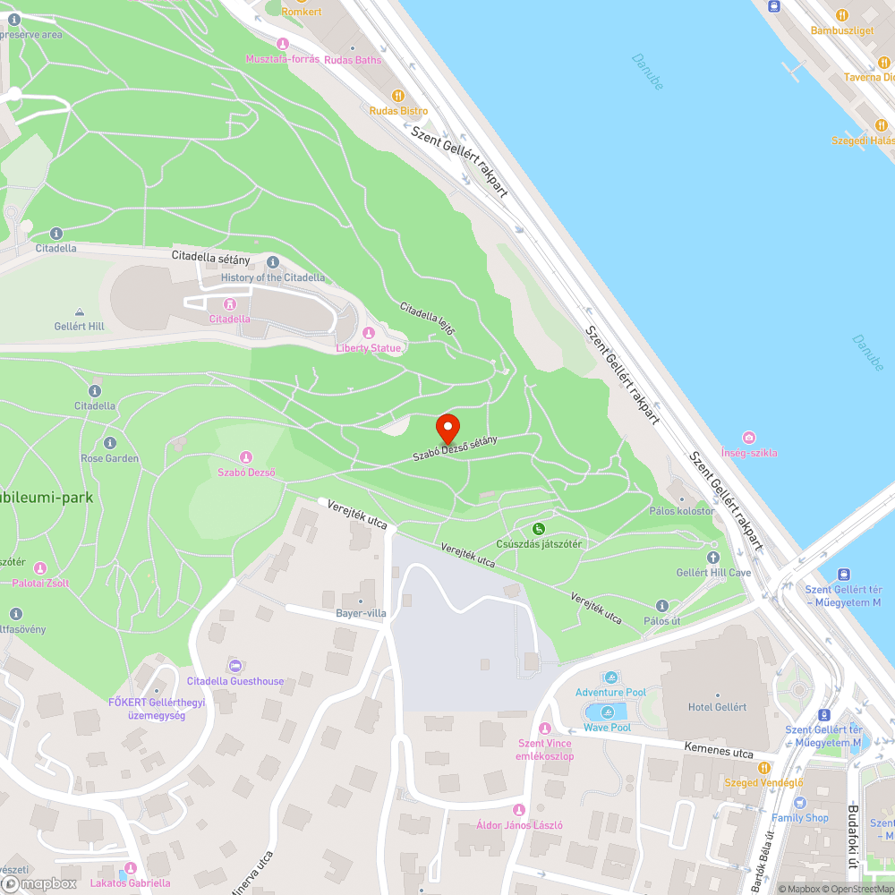 Elhanyagolt sétányok a Gellért hegyen bejelentés helye