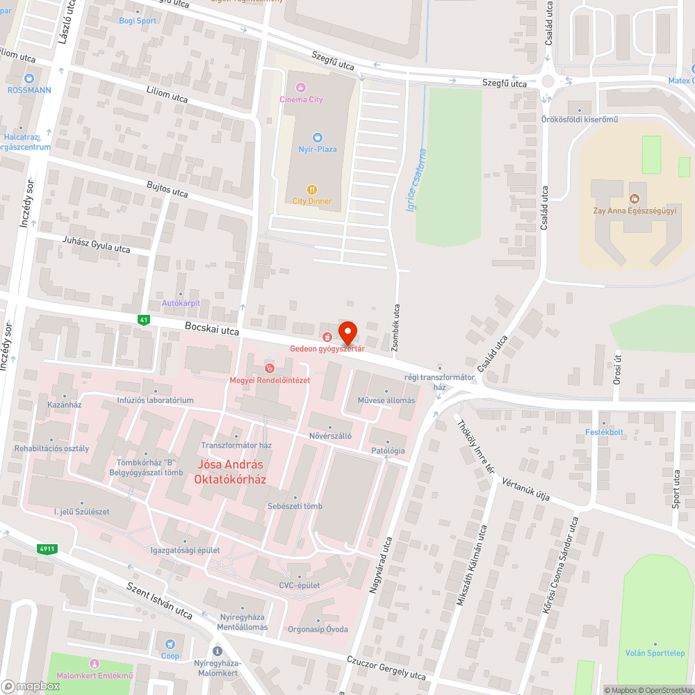 Szemetes zöldfelület bejelentés helye