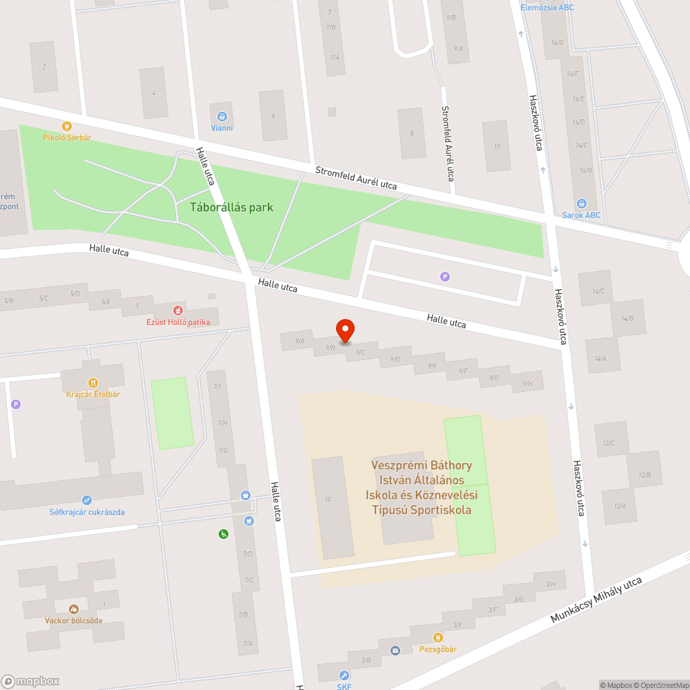 Használhatatlan járda! bejelentés helye