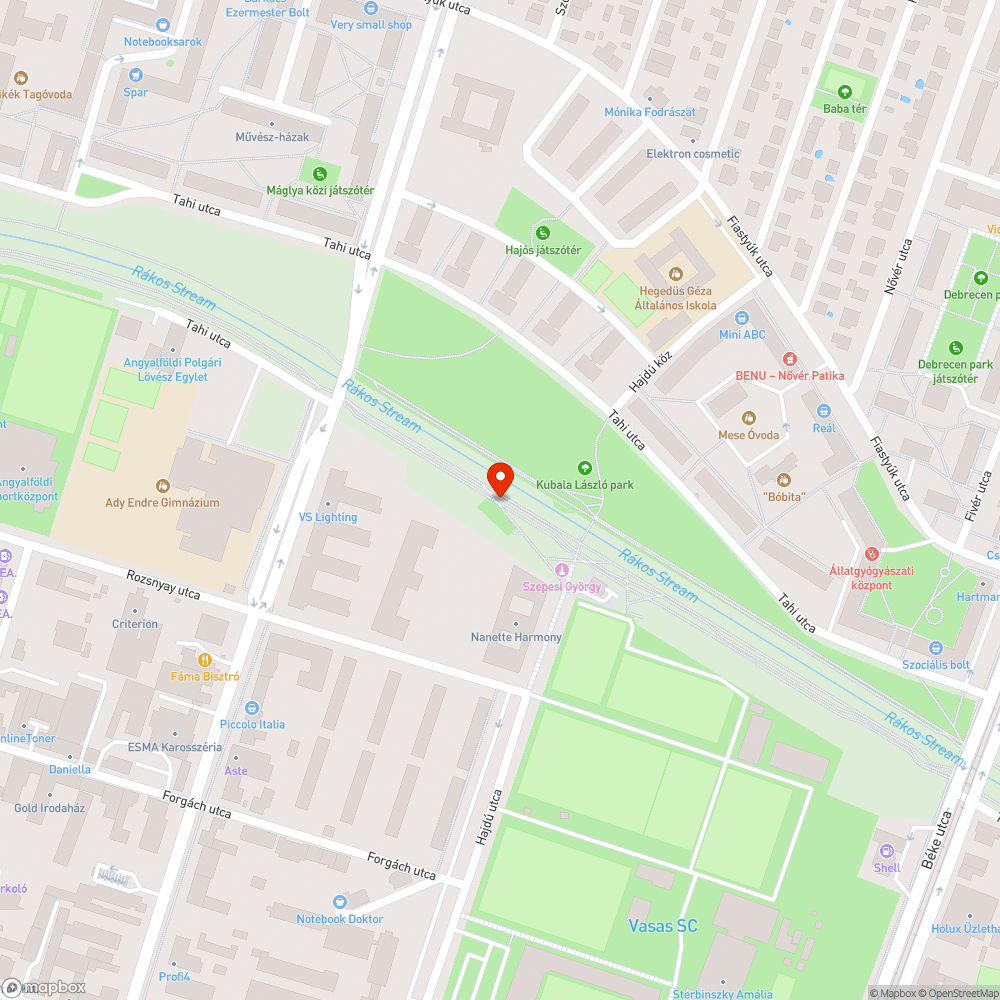 Bicikliútra veszélyesen belógó bokrok és fák bejelentés helye