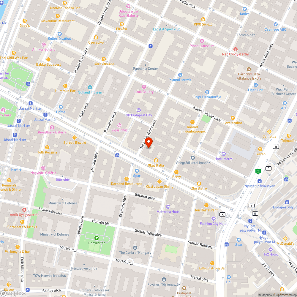 Elfordult megállótábla bejelentés helye