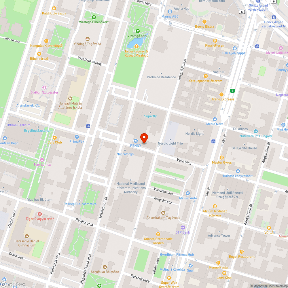 Véső utca 11. fa kiszáradt bejelentés helye