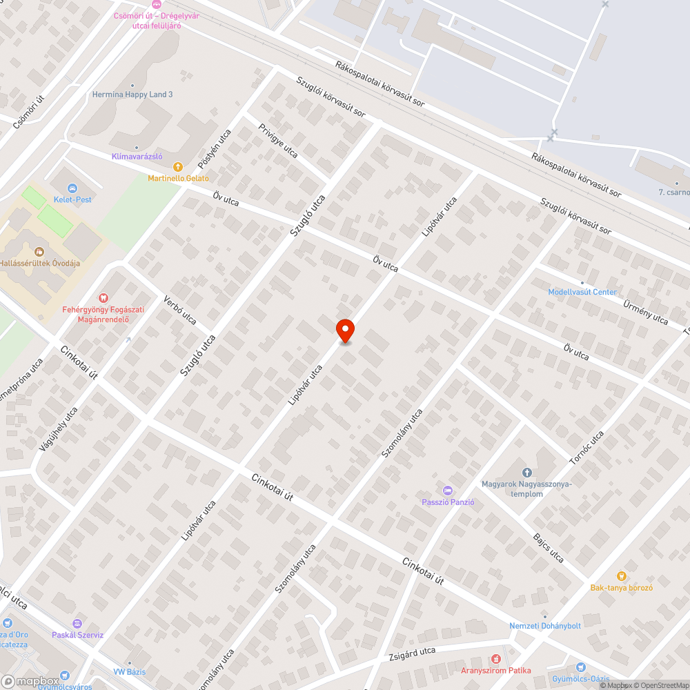 Elpusztult facsemete bejelentés helye