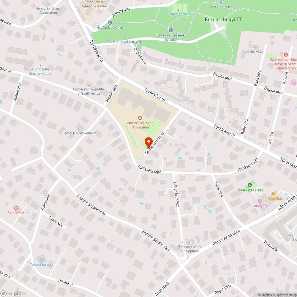 Darázsfészek bejelentés helye