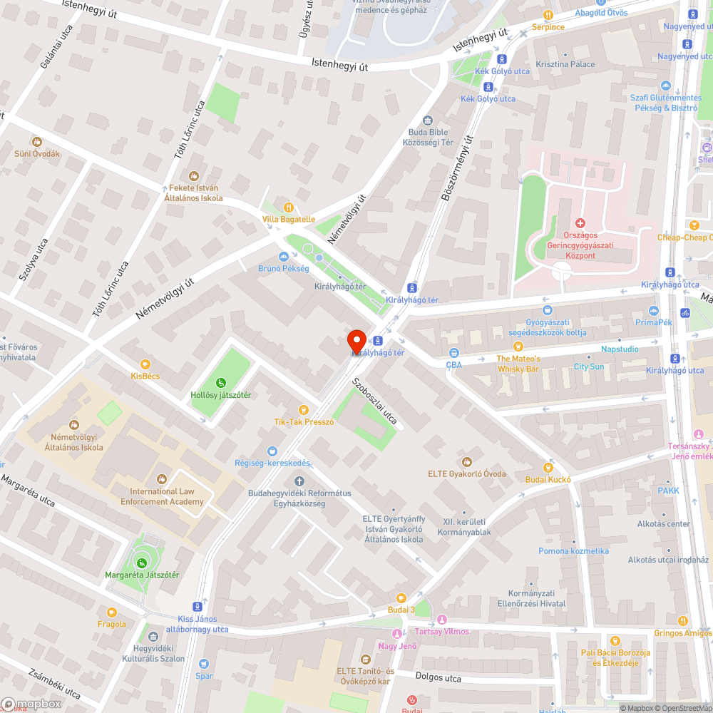 Üres szemetestartó bejelentés helye