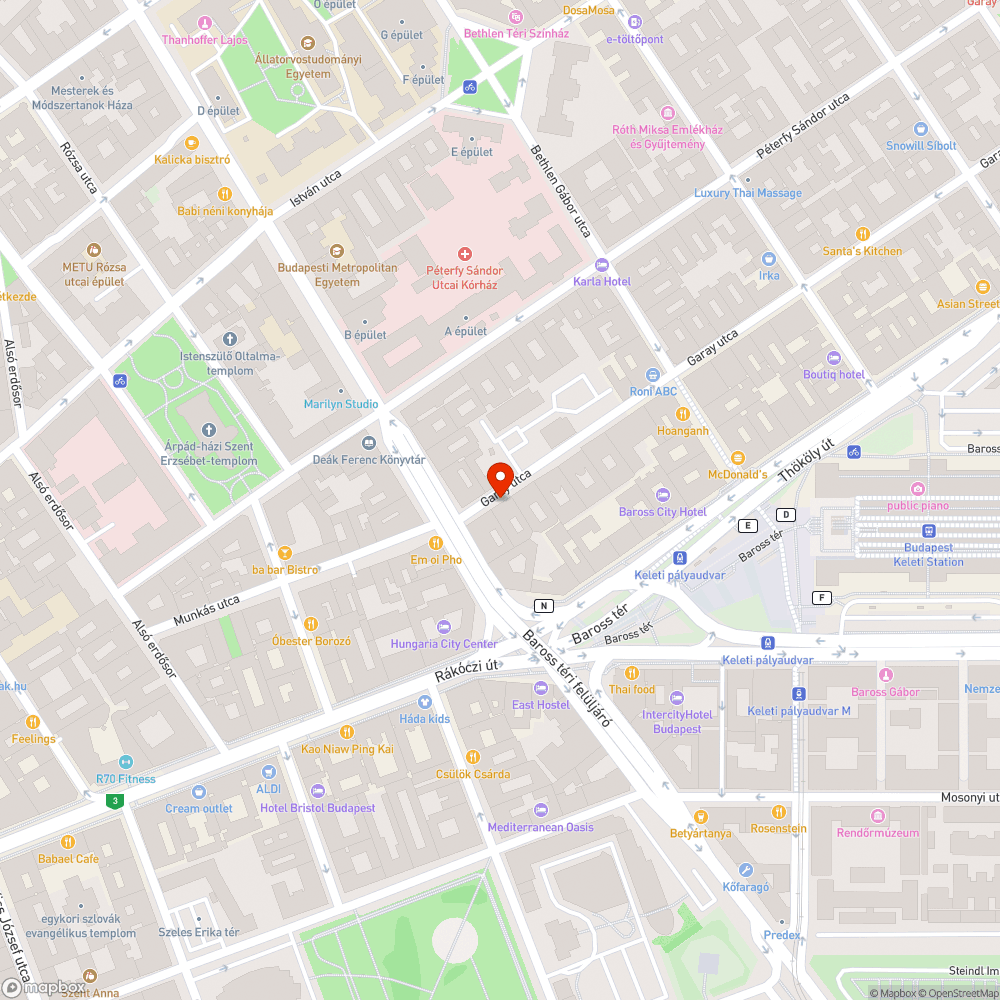 Megsüllyedt közmű bejelentés helye