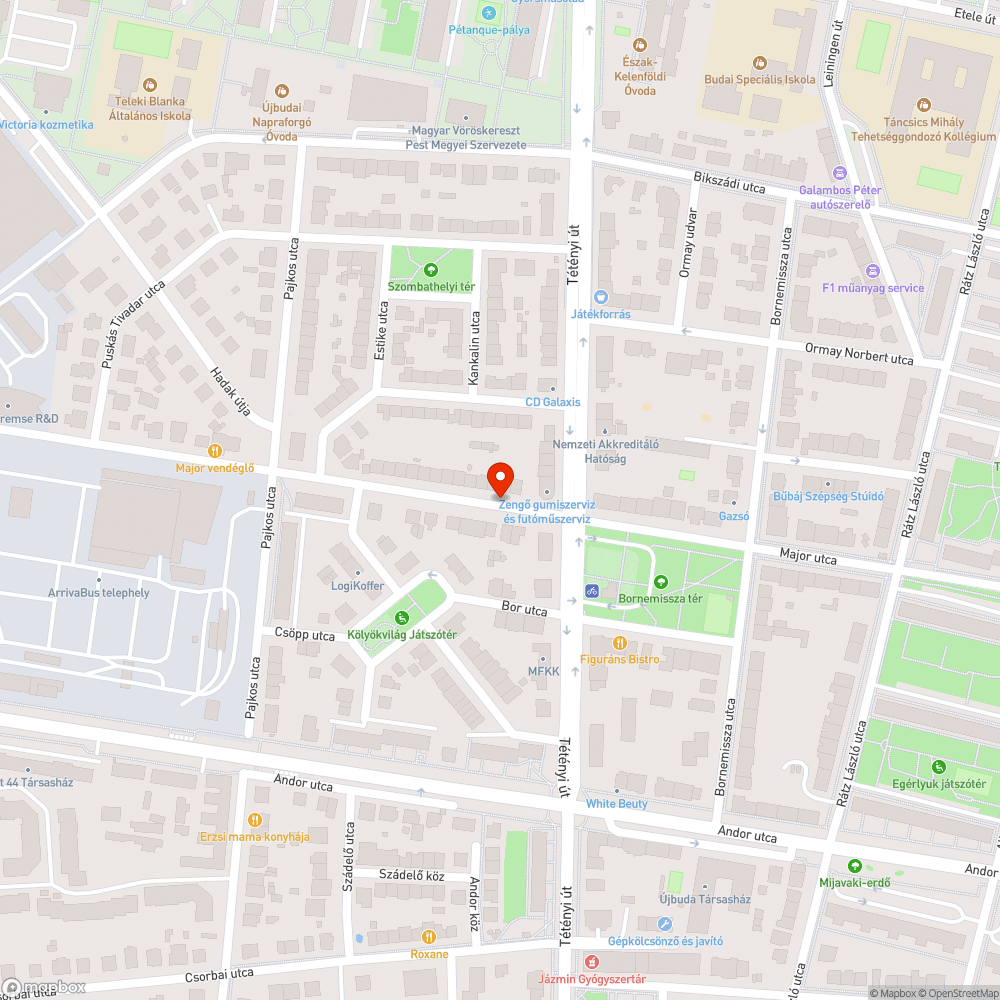 szűk járda bejelentés helye