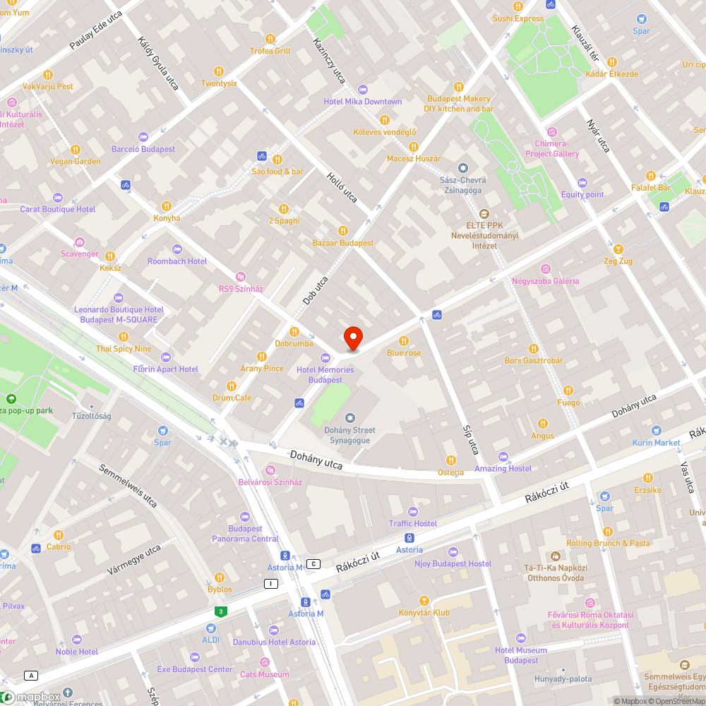 Forgalmas járdaszakaszon rendkívül leszűkített átjárás bejelentés helye