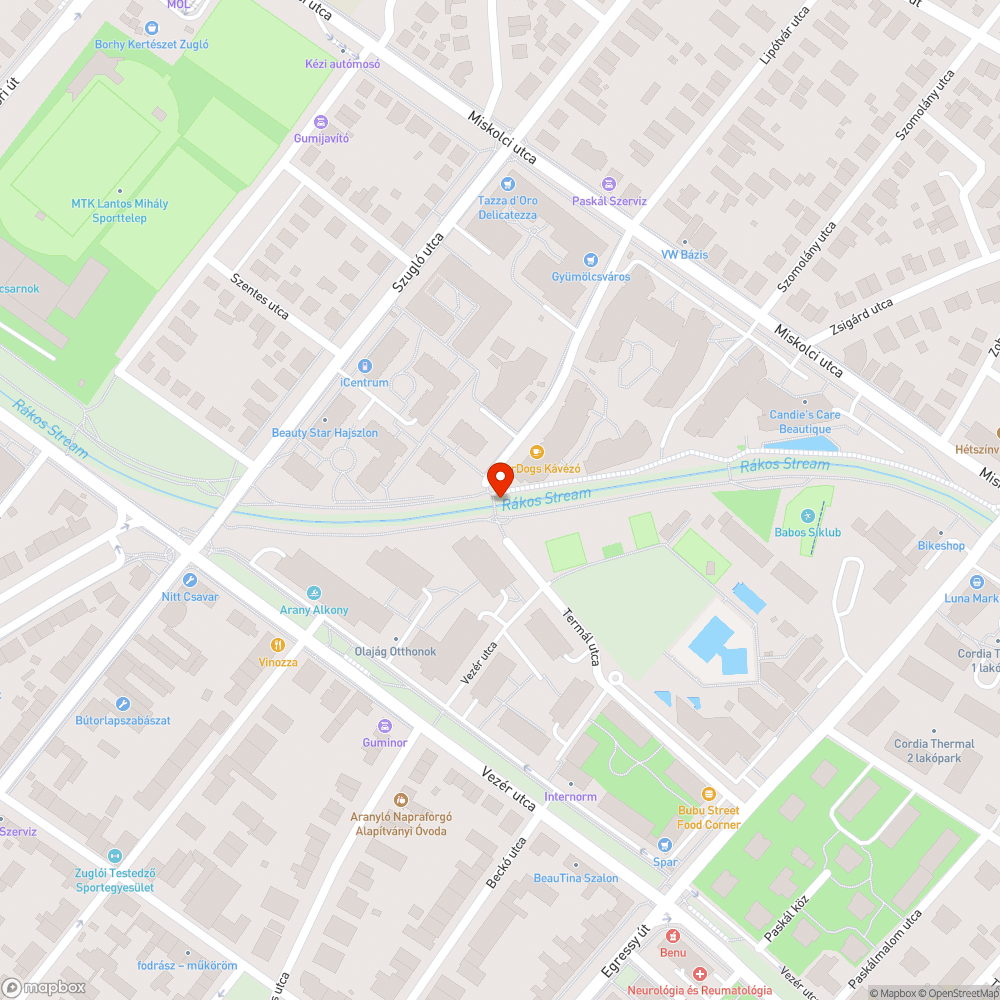 Karbantartás szükséges bejelentés helye