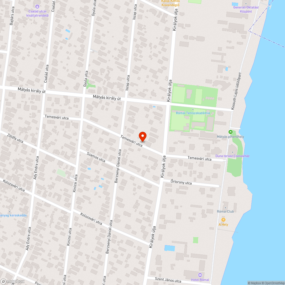 Kátyú bejelentés helye