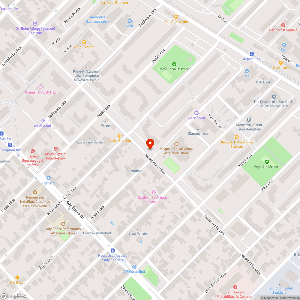 Elhagyott jármű bejelentés helye