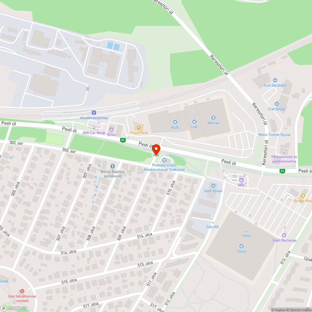 Döglött macska bejelentés helye