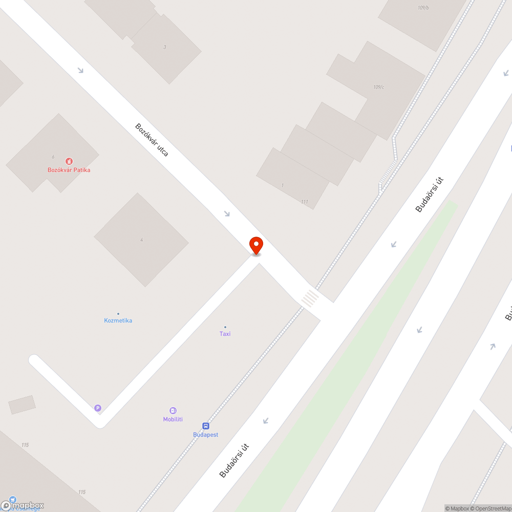 Budaörsi - Bozókvár teli szemetes bejelentés helye