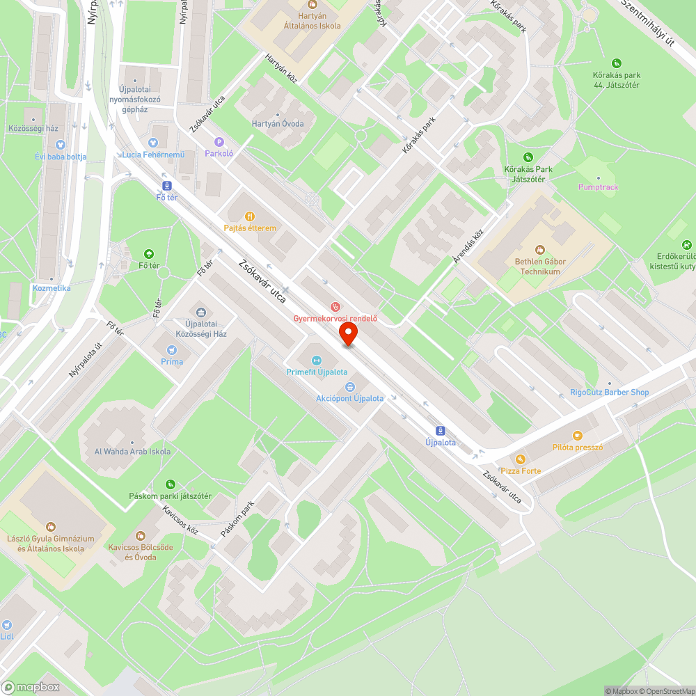 Beszakadt uveg bejelentés helye