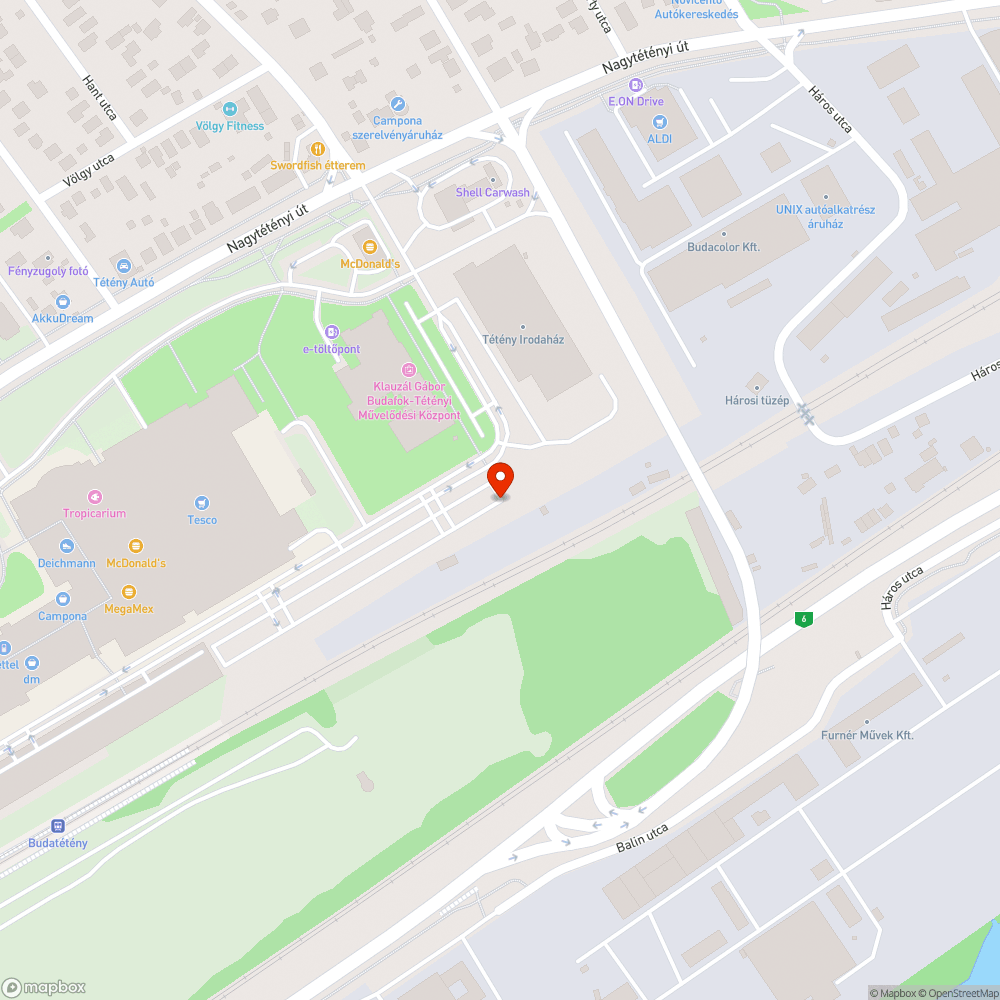 Elhagyott autók bejelentés helye