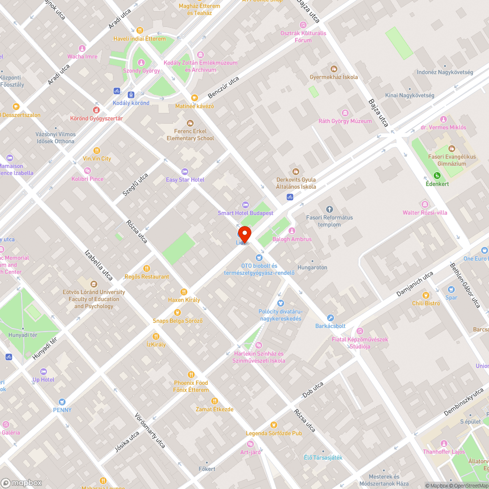 Király utcai nyaktörő bejelentés helye