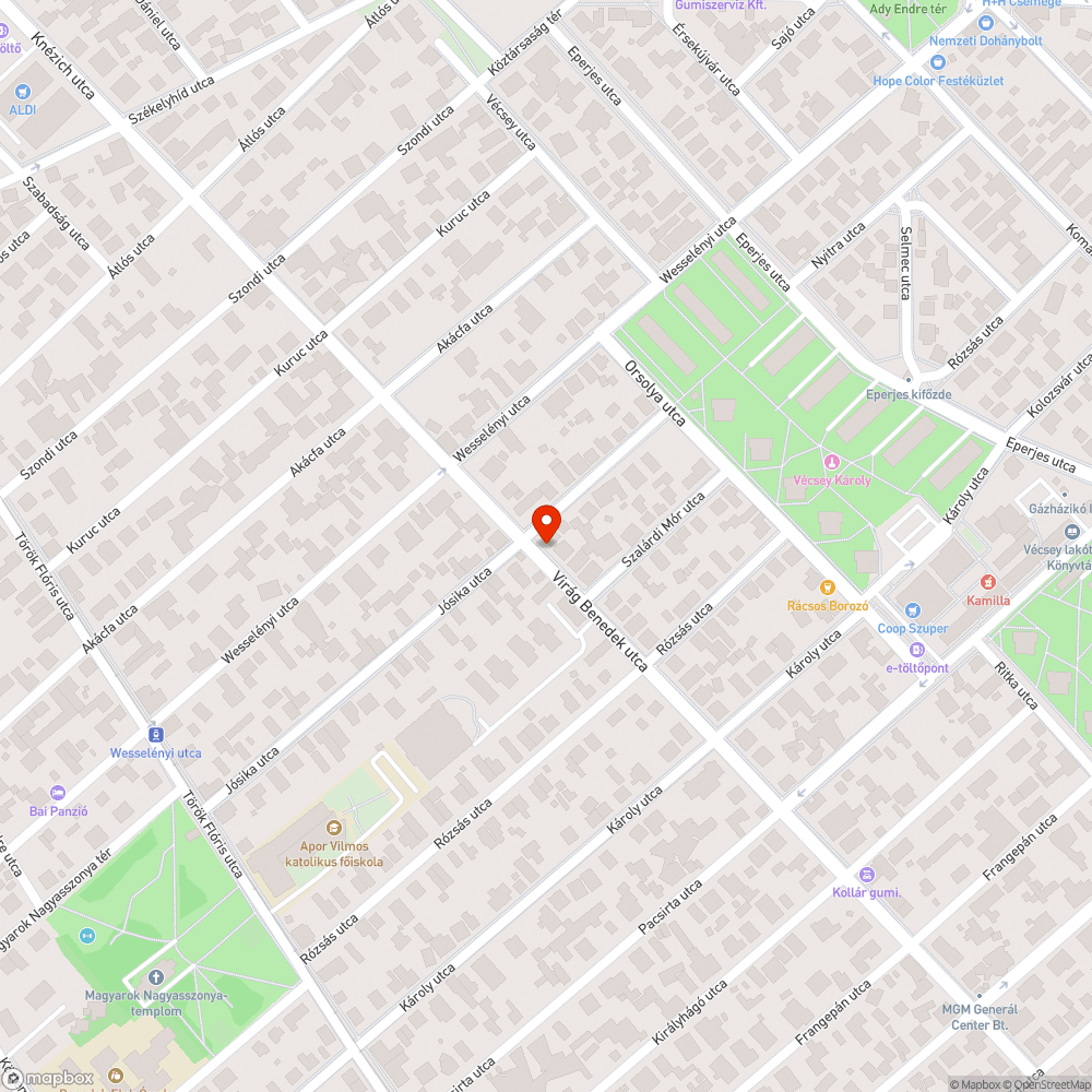 Elégett szemetes bejelentés helye