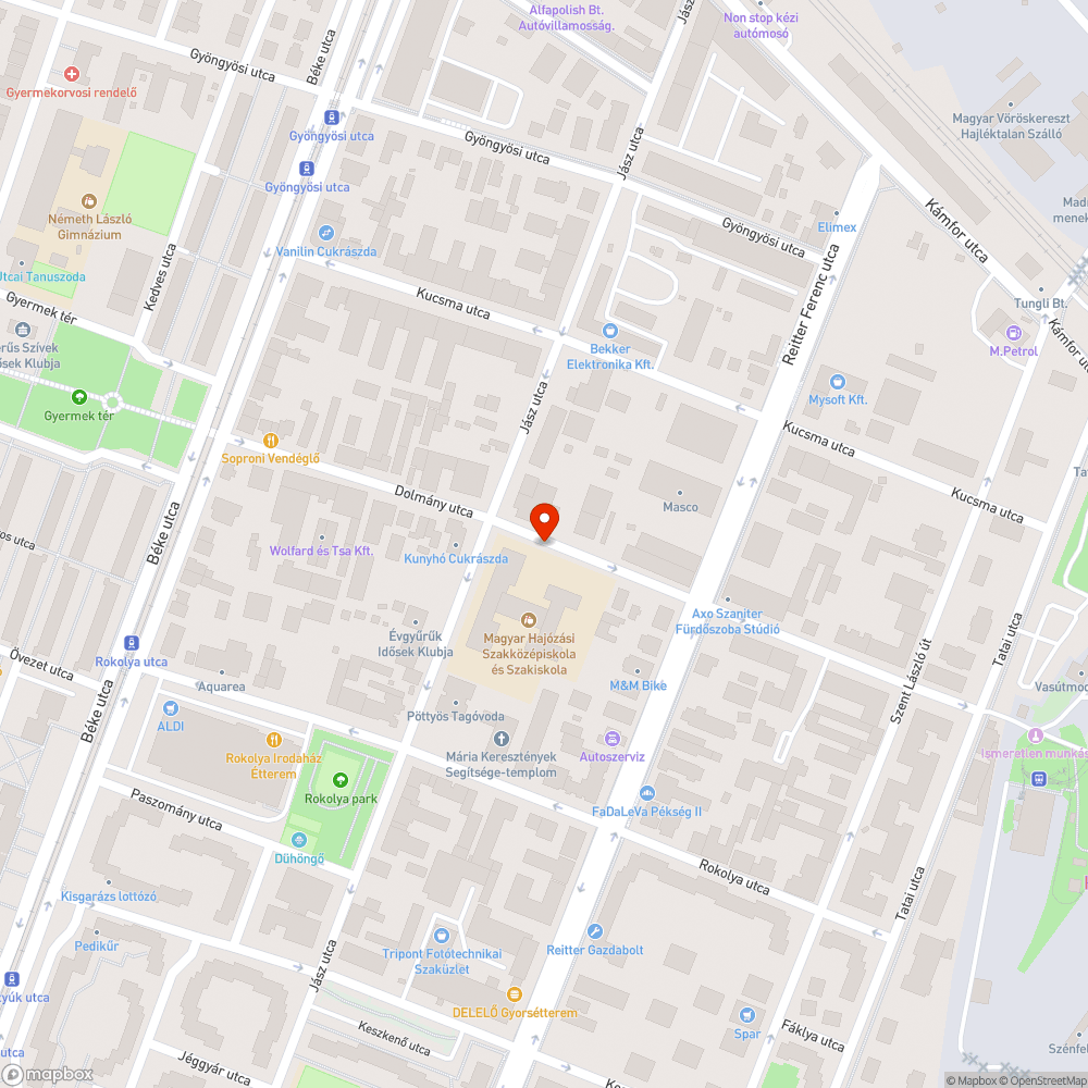 Elpusztult facsemete bejelentés helye