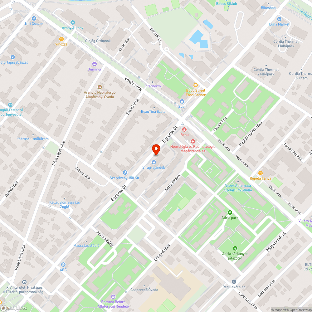 Kiszáradt fa bejelentés helye