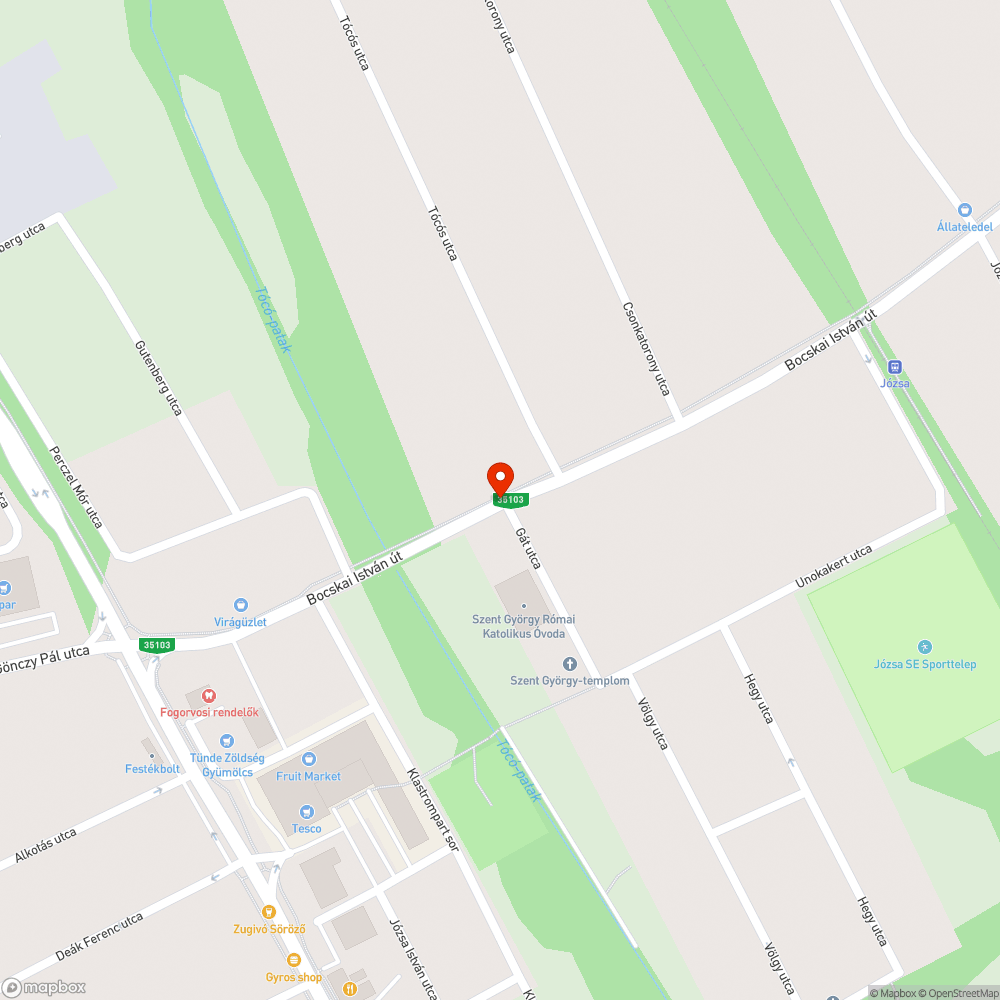 Összefirkált közmű bejelentés helye