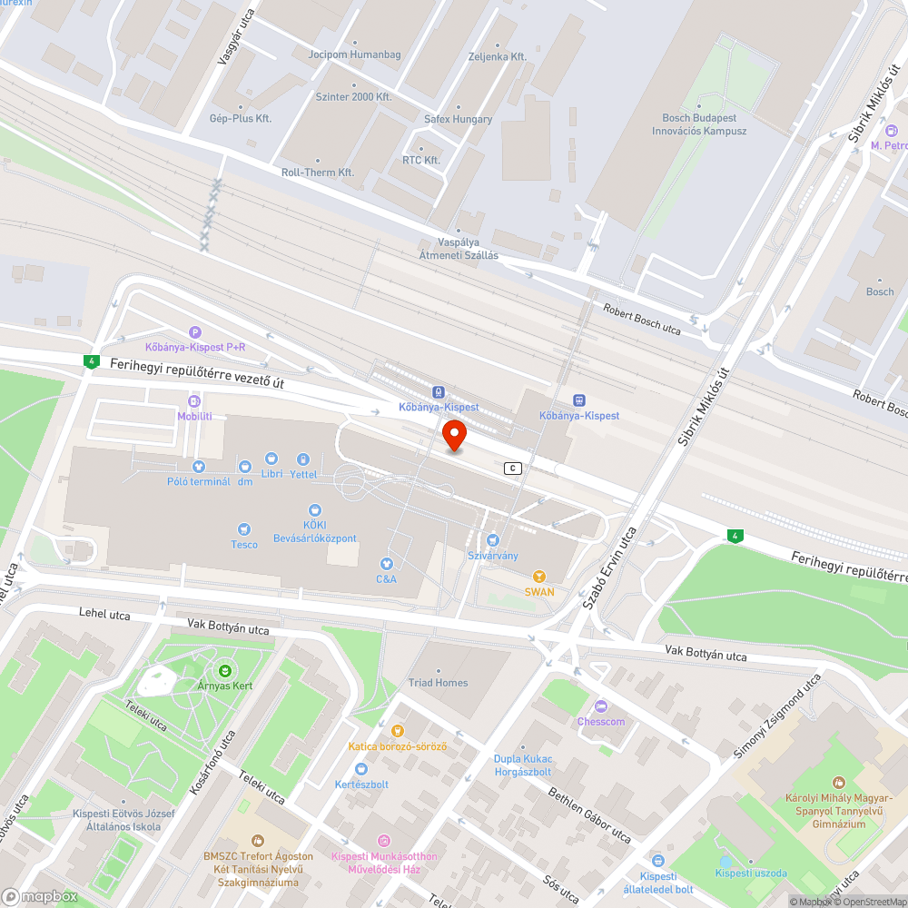 Sérült burkolólap bejelentés helye