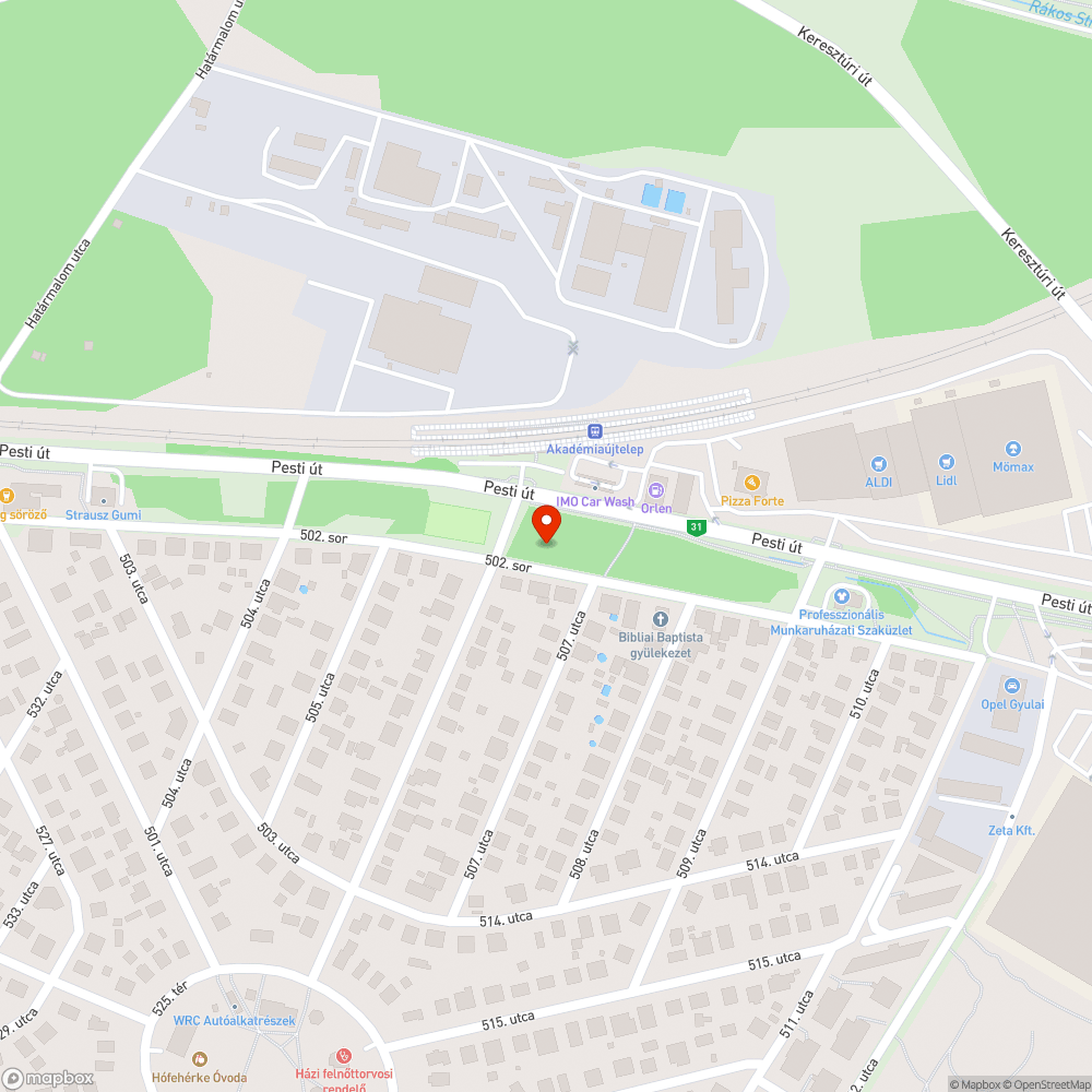 Faág belóg bejelentés helye