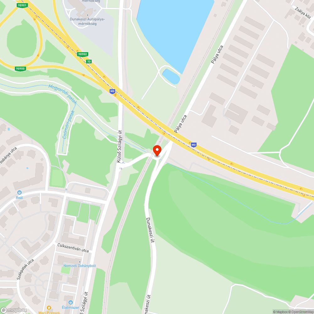 Részlegesen látható jelzőlámpa bejelentés helye