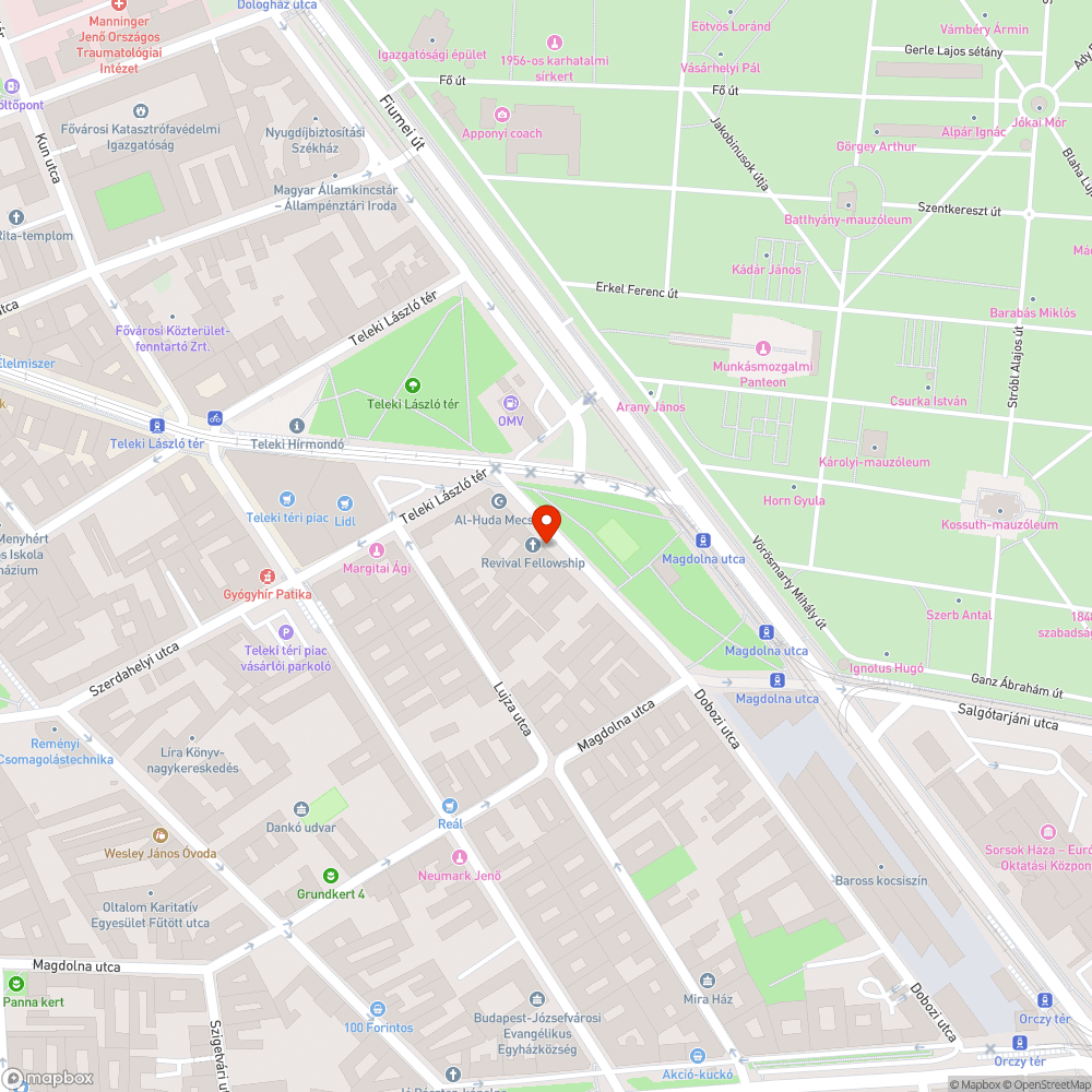 Megrongált telekomos szekrény bejelentés helye