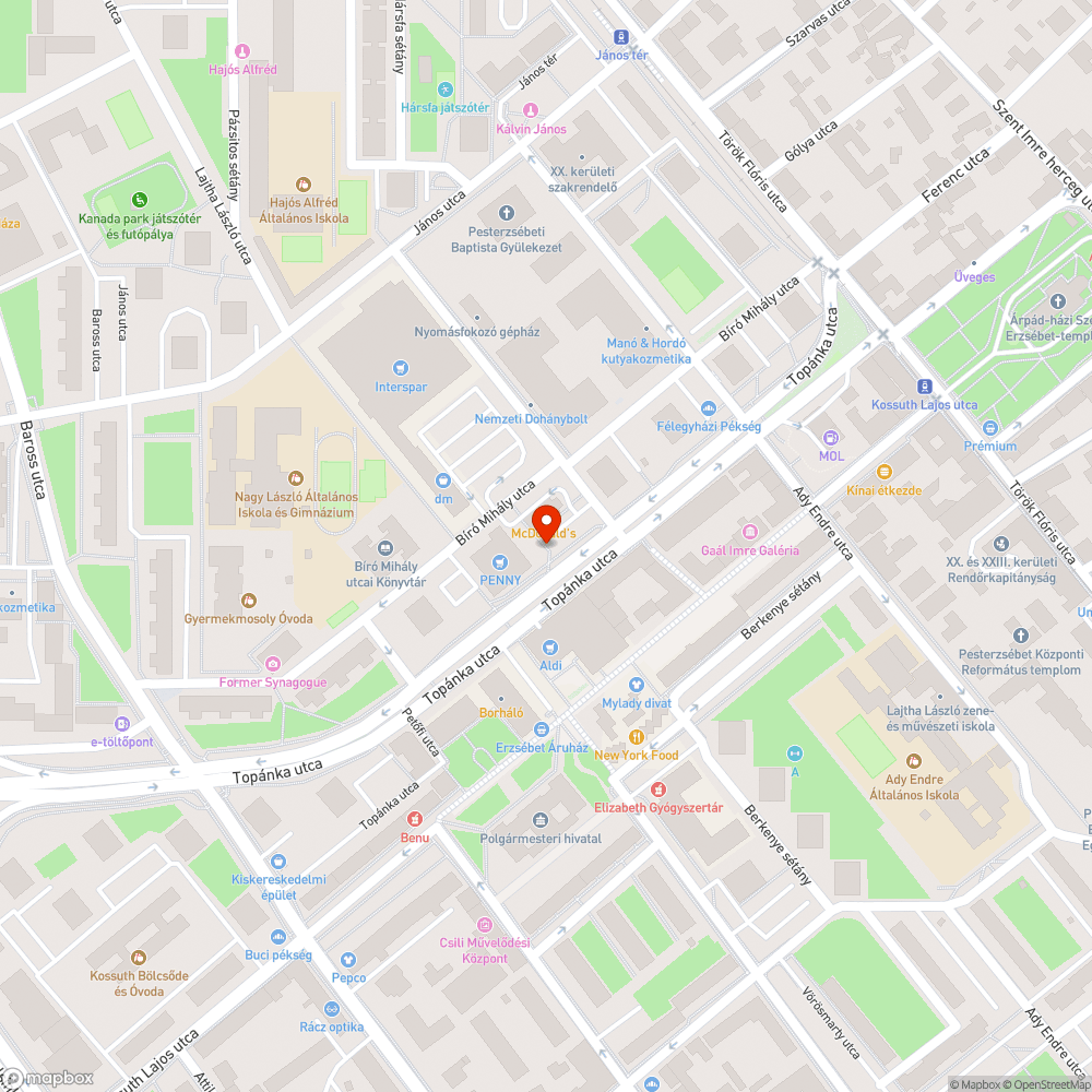 Kiszáradt fa bejelentés helye