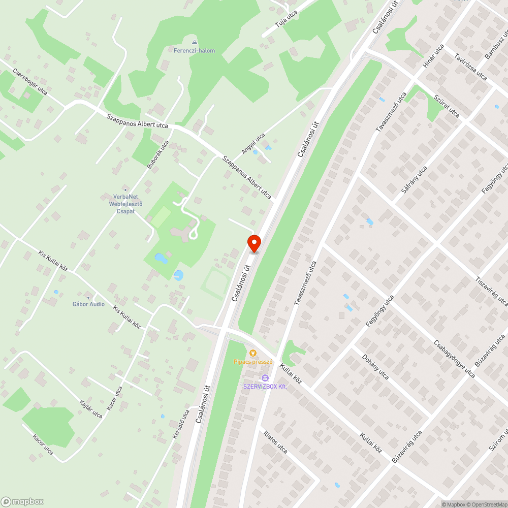 Kidőlt villanyoszlop bejelentés helye