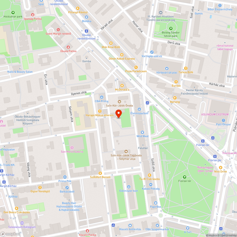 Kiszáradt fa bejelentés helye