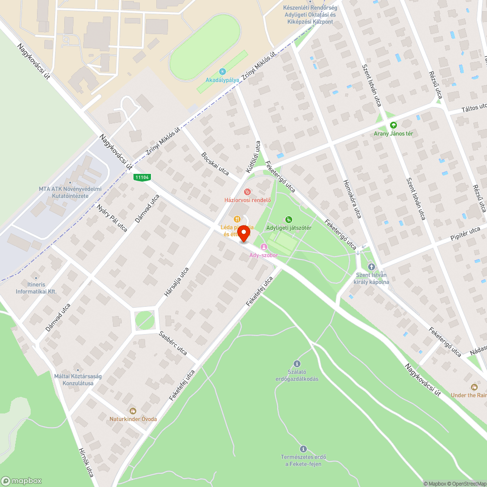 Üres traffi box Adyligeten bejelentés helye