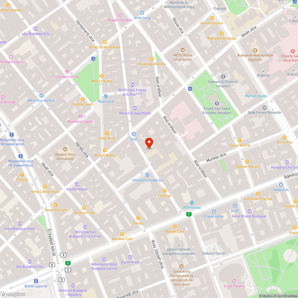 Épületi elem kiszakadása bejelentés helye