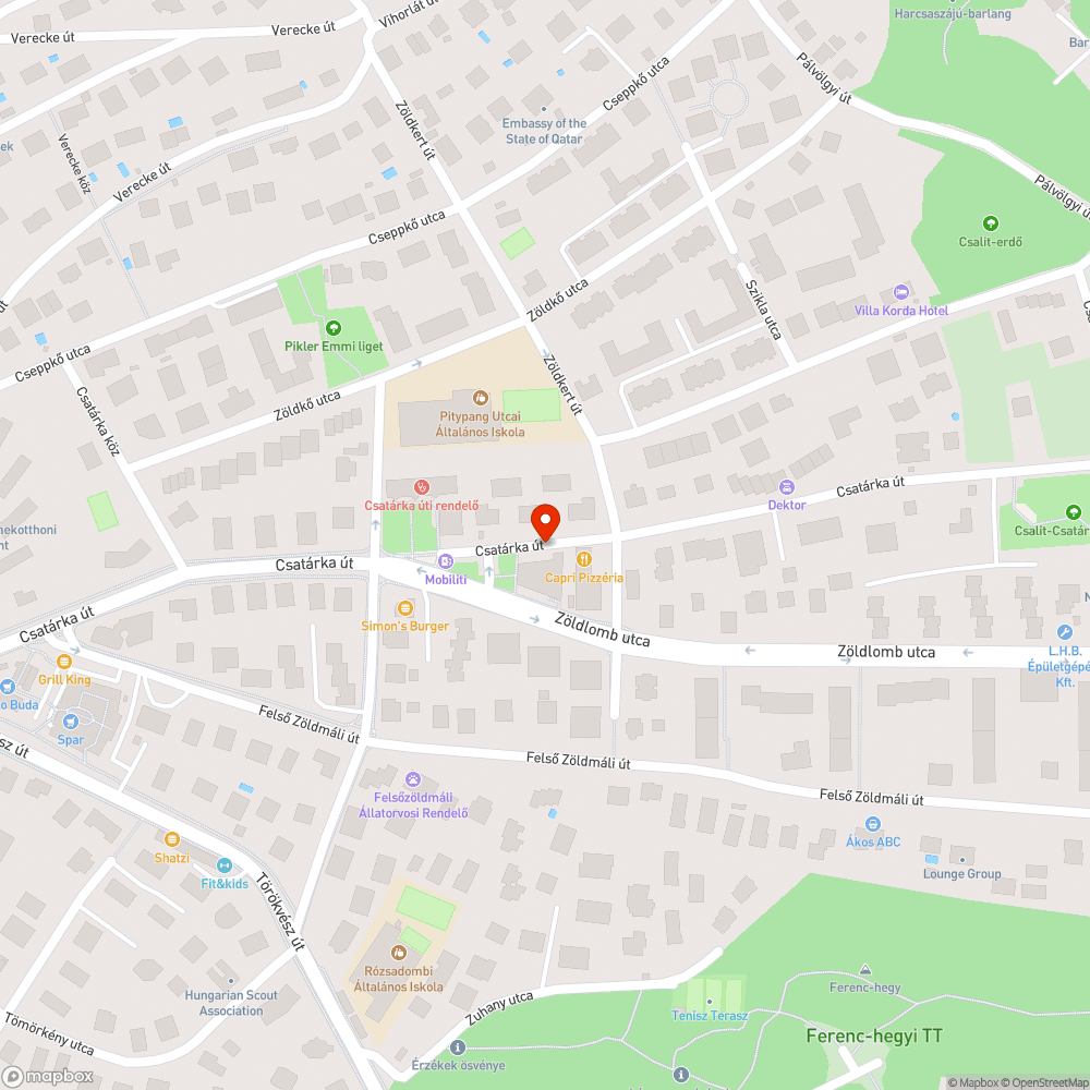 Rokkantparkoló bejelentés helye