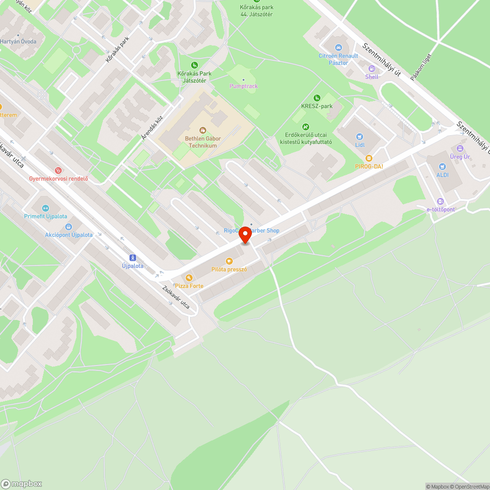 Szemet bejelentés helye