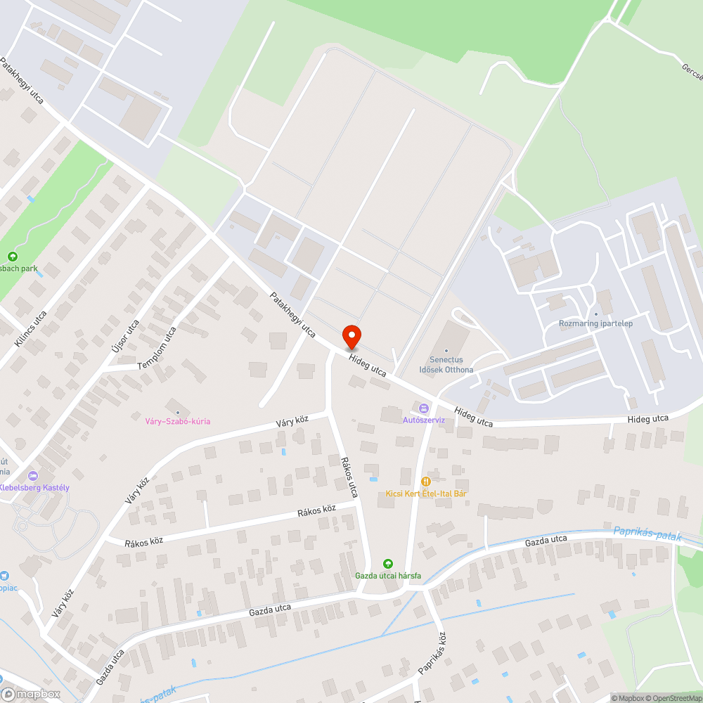 Elhagyott autó az árokban bejelentés helye