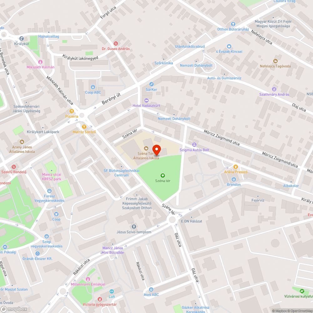 Köztéri ivókút bejelentés helye