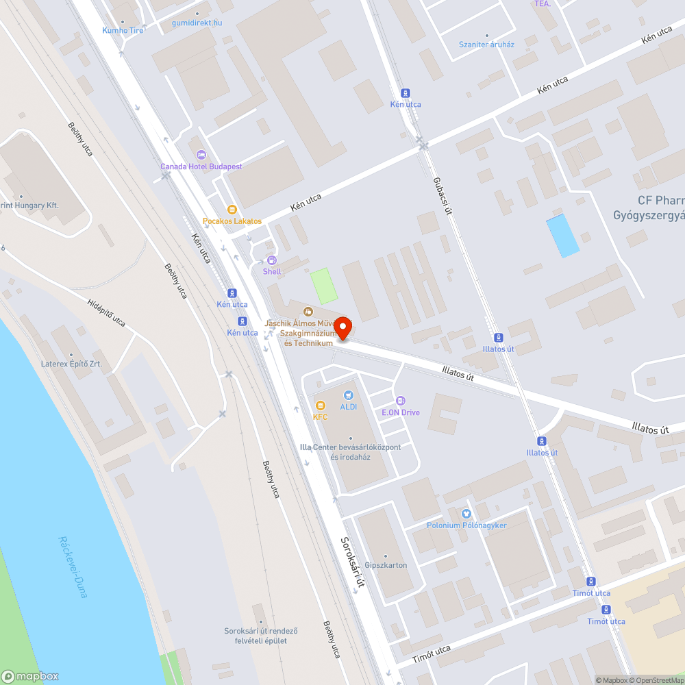 Kátyú/zöldterület a buszmegállóban bejelentés helye