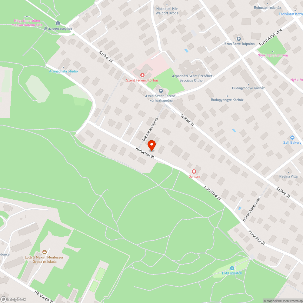 Úttest fölé alacsonyan belógó vezeték bejelentés helye