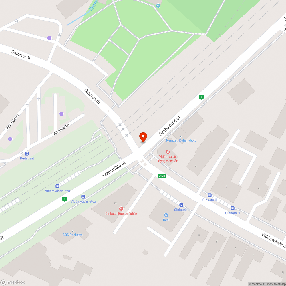 KIEG LÁMPA HIÁNYA bejelentés helye