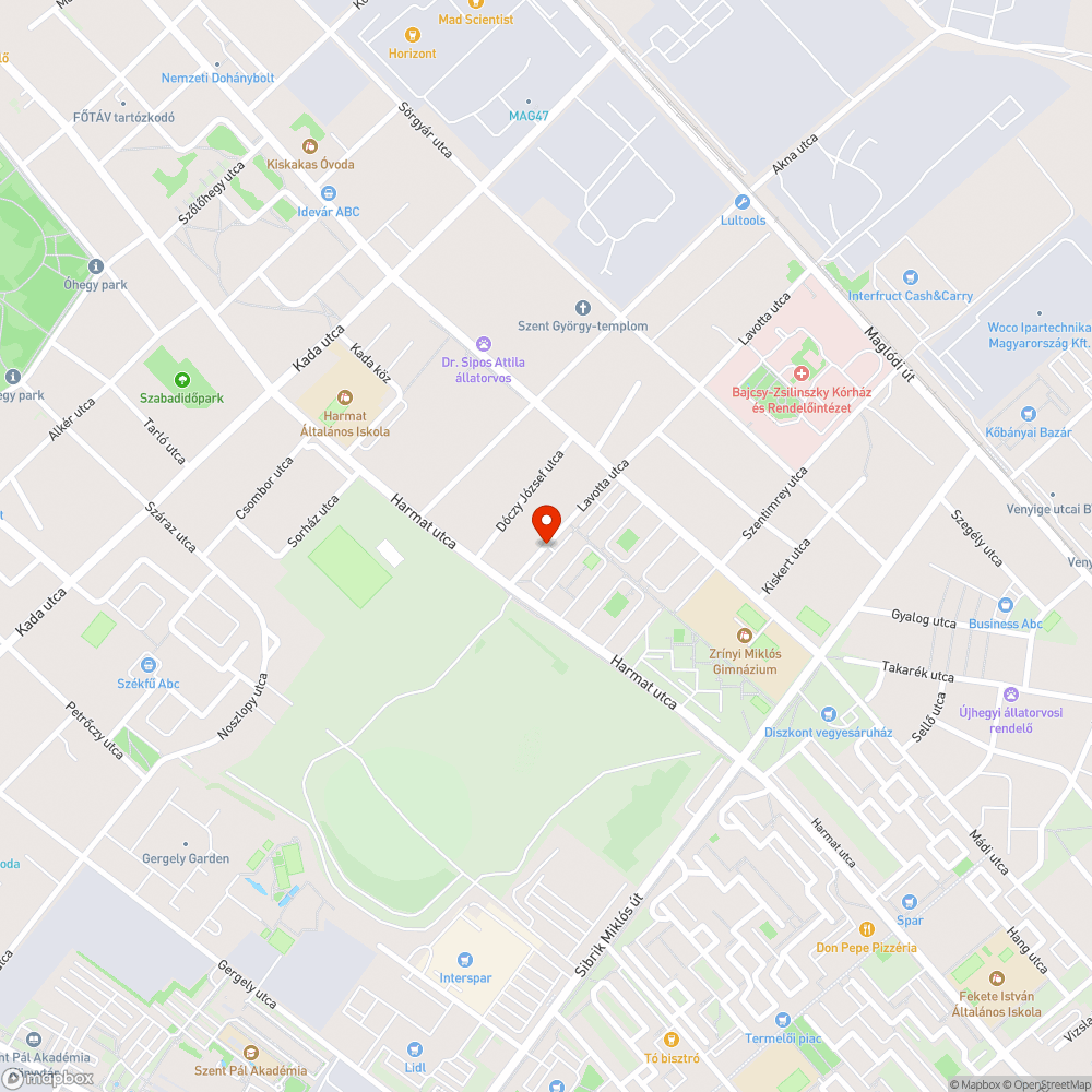 Madártetemek bejelentés helye