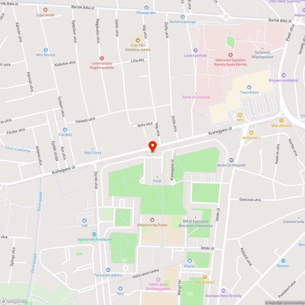 Szelektív sziget környéke szemetes bejelentés helye