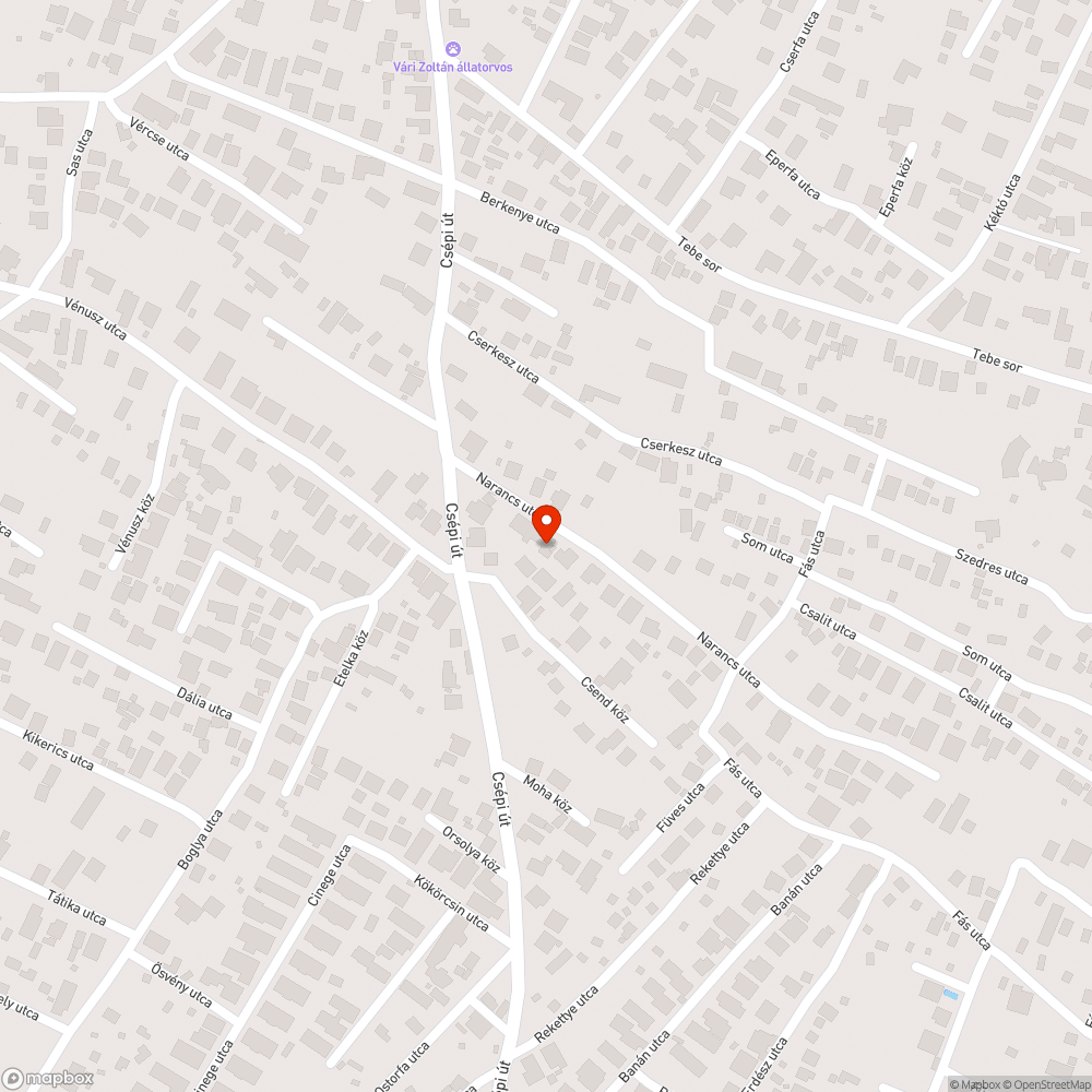 Töredezett út bejelentés helye