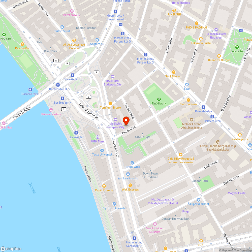 Döglött galamb a Tinódi utcában bejelentés helye