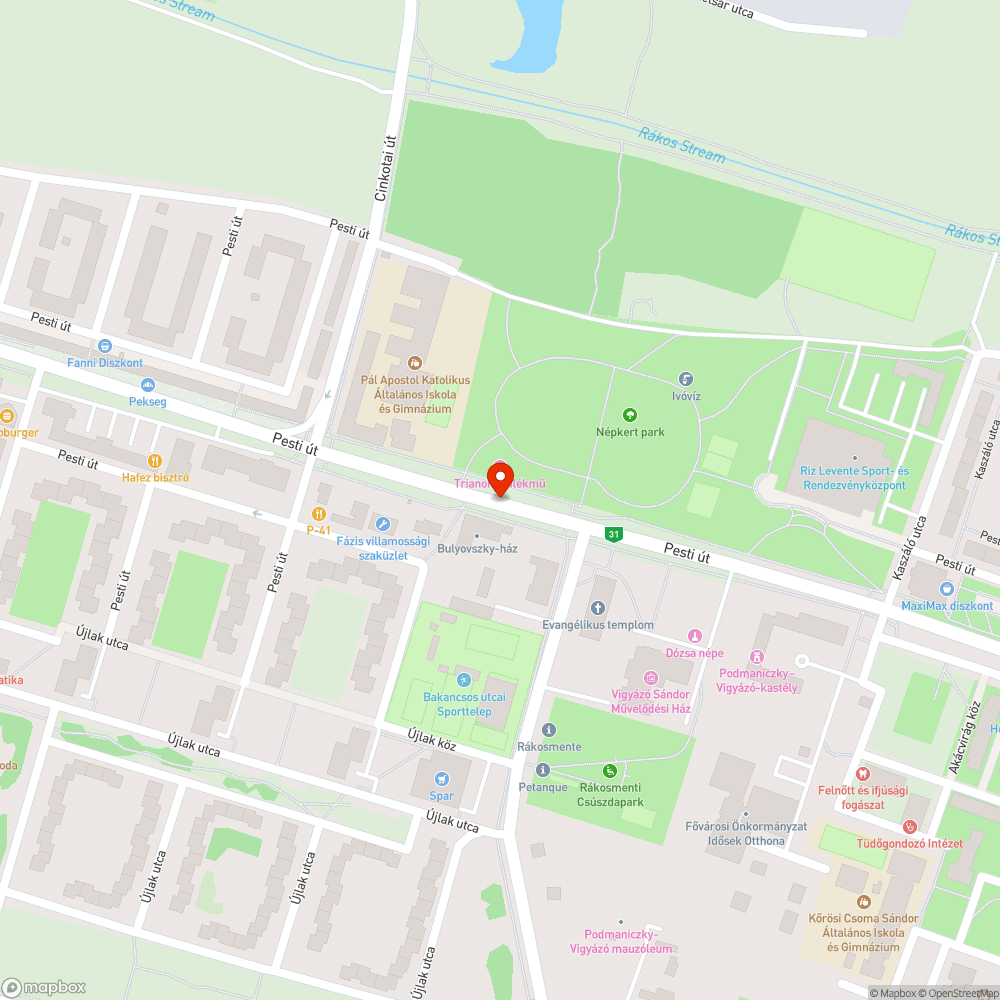 Tábla bejelentés helye