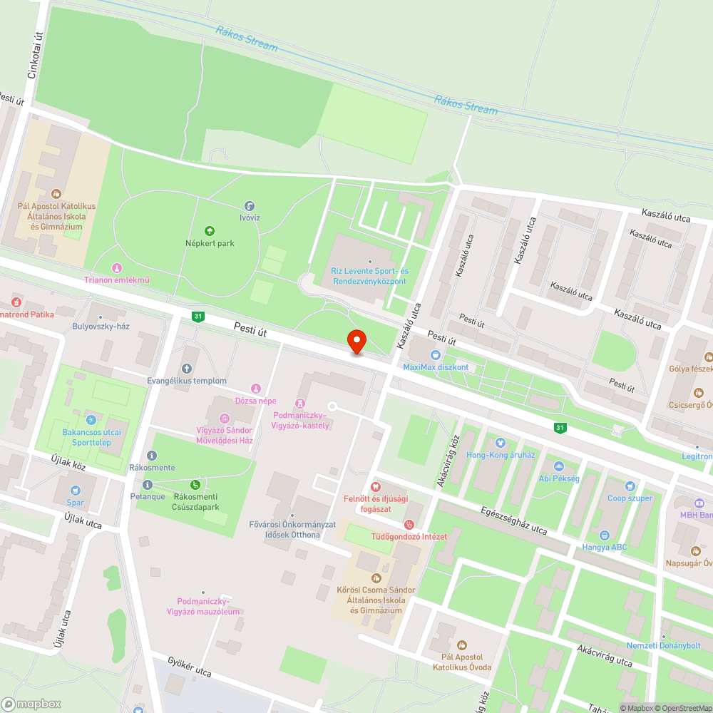 Ágak bejelentés helye