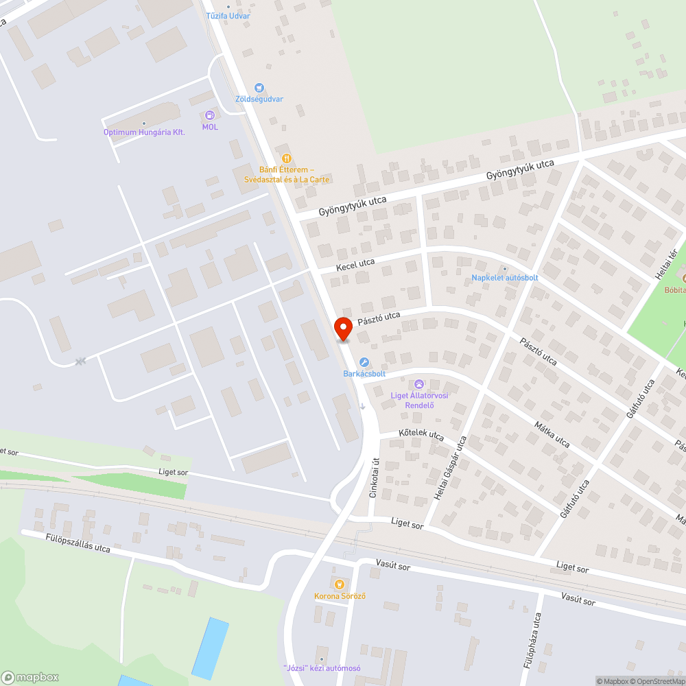 Megroggyant bejelentés helye