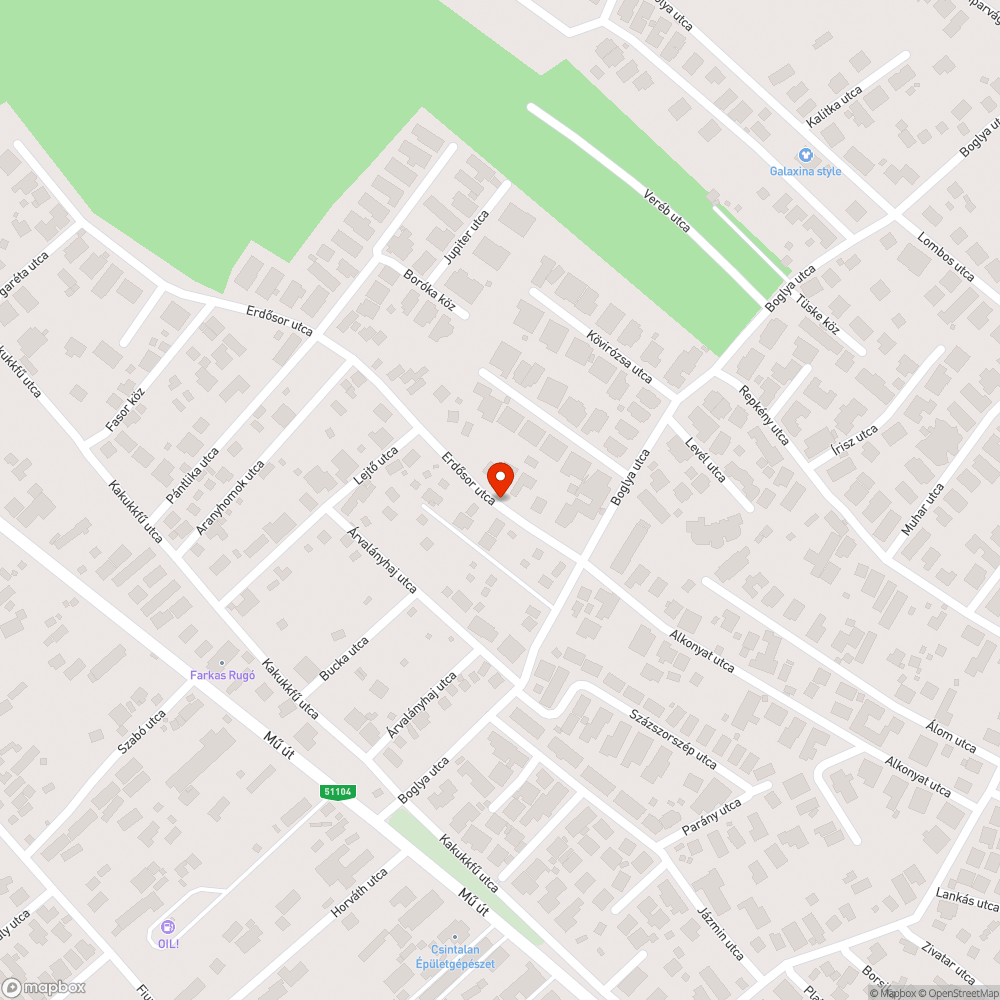 Növény az úton bejelentés helye