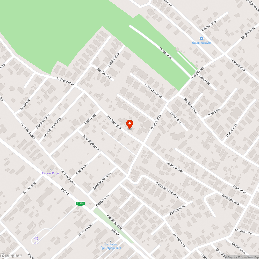 Növény az úton bejelentés helye